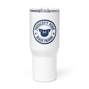 Travel mug with a handle
